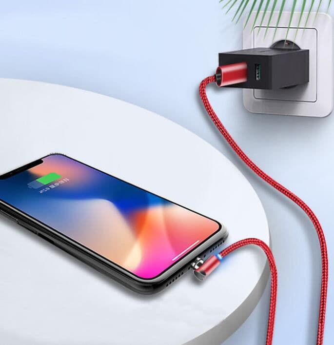 image-Nylon Braided Magnetic Mobile Phone Charging Cable