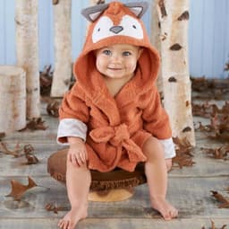 image-Cartoon Cute Animal Modeling Baby Bath Towels Baby Bathrobes Cotton Children's Bathrobes Baby Hooded