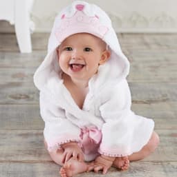 image-Cartoon Cute Animal Modeling Baby Bath Towels Baby Bathrobes Cotton Children's Bathrobes Baby Hooded