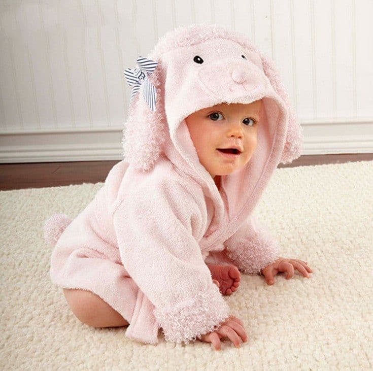 image-Cartoon Cute Animal Modeling Baby Bath Towels Baby Bathrobes Cotton Children's Bathrobes Baby Hooded