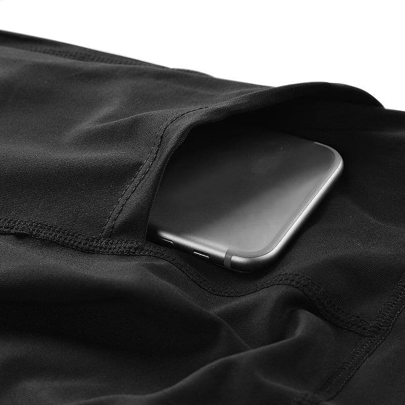 image-Women Compression Skinny Fitness Leggings Women Stretch Sportswear Casual Leggings Pants with Pocket