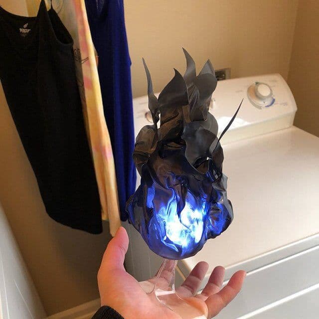 image-Halloween Floating Fireball Flame Ornaments Creative Props Party Role Playing Halloween Party Decoration