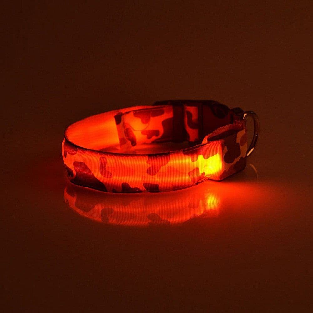 image-Camouflage pet supplies luminous dog collar