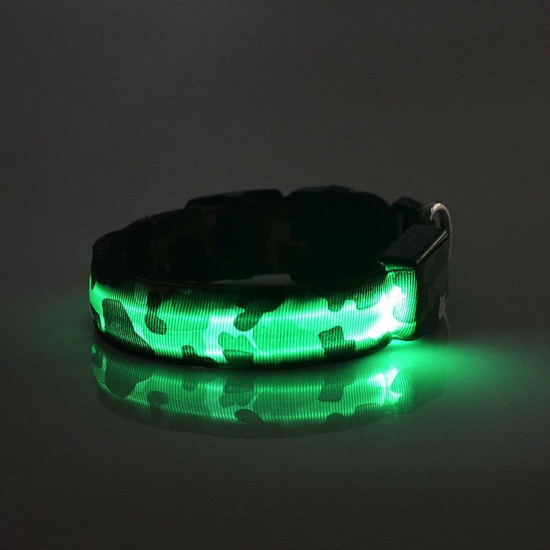 image-Camouflage pet supplies luminous dog collar