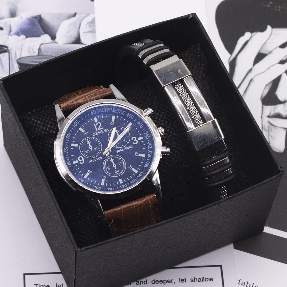 image-Blue Light Glass Wrist Watch Men New Watches