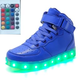 image-High-top LED Luminous Shoes Remote Control Light Shoes Square Ghost Dance Light Shoes Luminous Running Shoes Men And Women Shoes