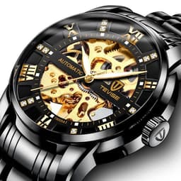 image-Men''s Fashion Watch Fashion Automatic Mechanical Watch Hollow Watch Watch Waterproof Men''s Watch