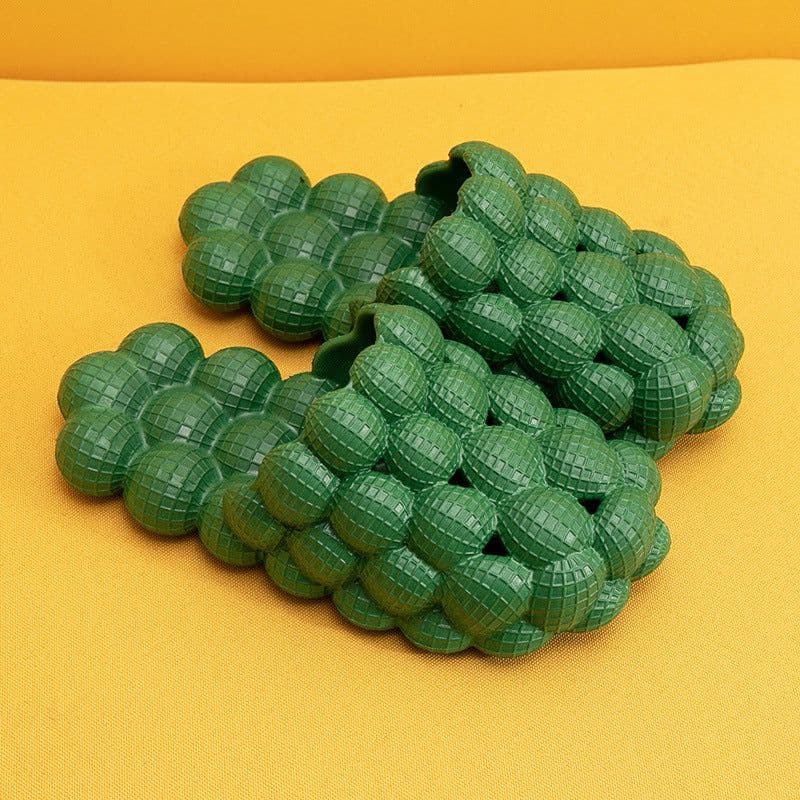 image-New Summer Fashion Massage Mesh Bubble Bathroom Slides Home Indoor Anti-Skid Shoes