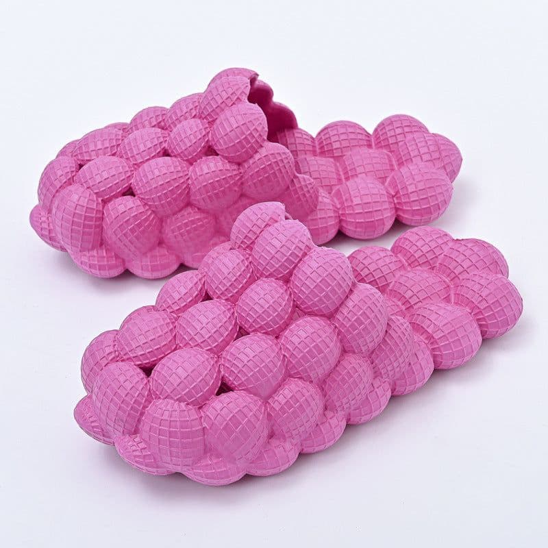 image-New Summer Fashion Massage Mesh Bubble Bathroom Slides Home Indoor Anti-Skid Shoes