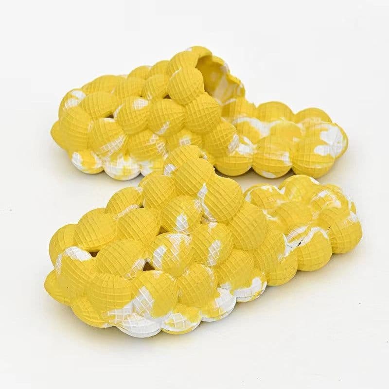 image-New Summer Fashion Massage Mesh Bubble Bathroom Slides Home Indoor Anti-Skid Shoes