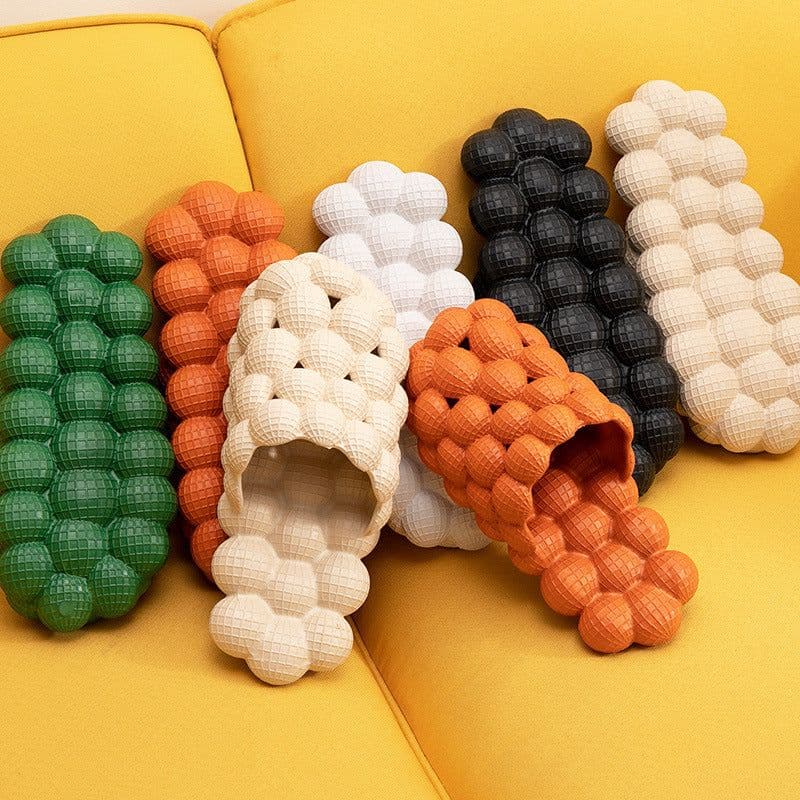 image-New Summer Fashion Massage Mesh Bubble Bathroom Slides Home Indoor Anti-Skid Shoes