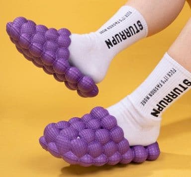 image-New Summer Fashion Massage Mesh Bubble Bathroom Slides Home Indoor Anti-Skid Shoes