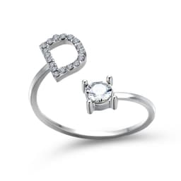 image-New Design Adjustable 26 Initial Letter Ring Fashion Jewelry For Women Simple Elegant Jewelry