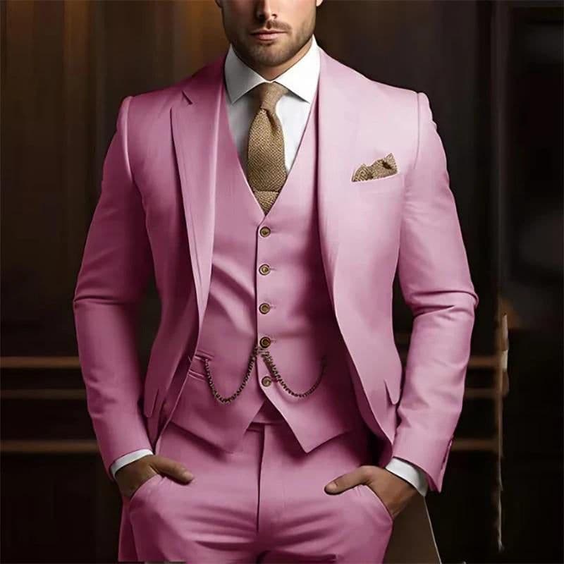 image-Men's High-grade Gentleman Temperament Slim Suit