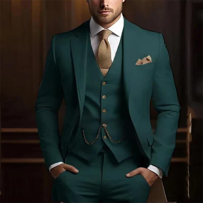 image-Men's High-grade Gentleman Temperament Slim Suit
