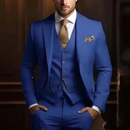 image-Men's High-grade Gentleman Temperament Slim Suit