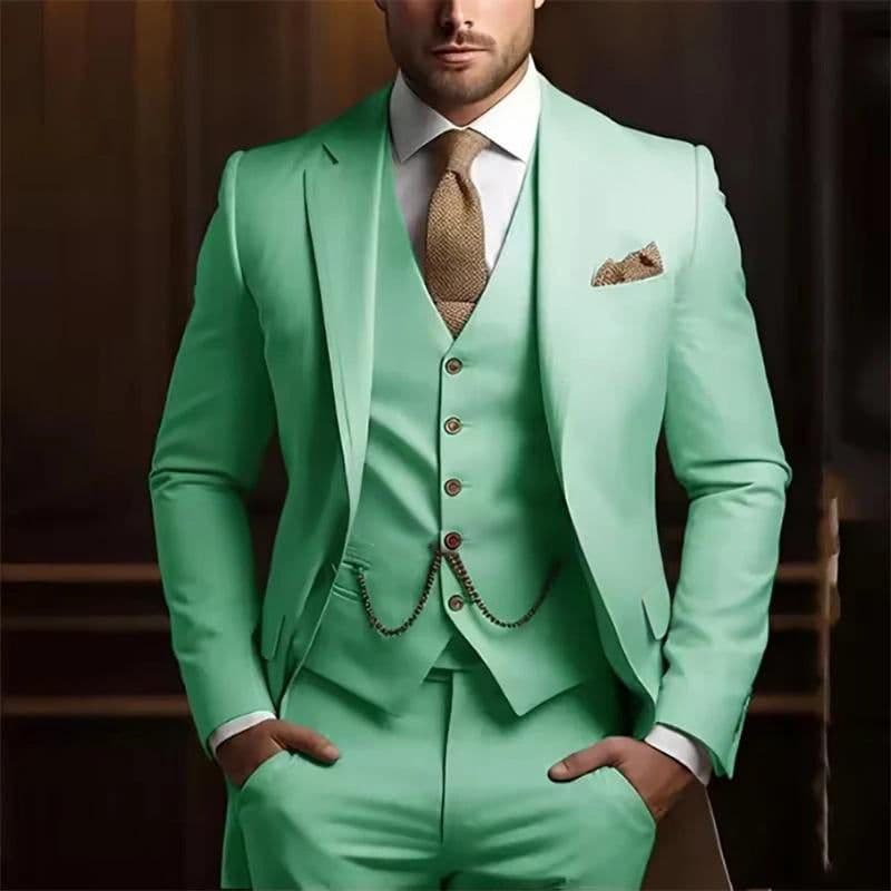 image-Men's High-grade Gentleman Temperament Slim Suit