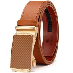 image-Men's Belt Hot-selling Film Alloy Automatic Buckle Leather