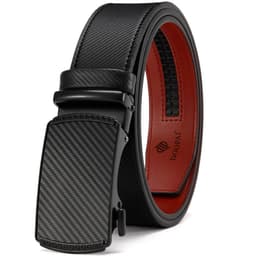 image-Men's Belt Hot-selling Film Alloy Automatic Buckle Leather
