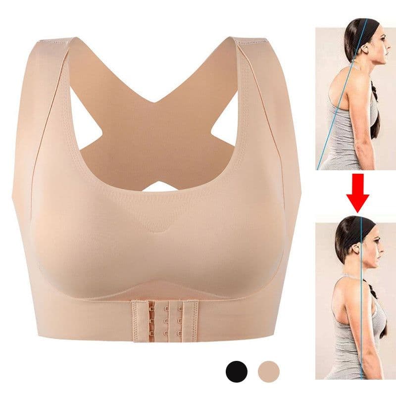 image-Posture Corrector Bra For Women 2-in-1 Breast Lifter & Back Support Front Closure Sports Shaper
