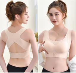 image-Posture Corrector Bra For Women 2-in-1 Breast Lifter & Back Support Front Closure Sports Shaper