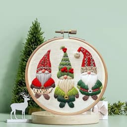 image-Cross-border New Embroidery Christmas Embroidery KIT Christmas KIT Embroidery Handicraft DIY Material