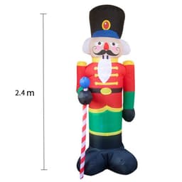 image-Inflatable Doll Night Light Merry Christmas Outdoor Santa Claus New Year Decoration Garden Soldier Toys Arrangement Props