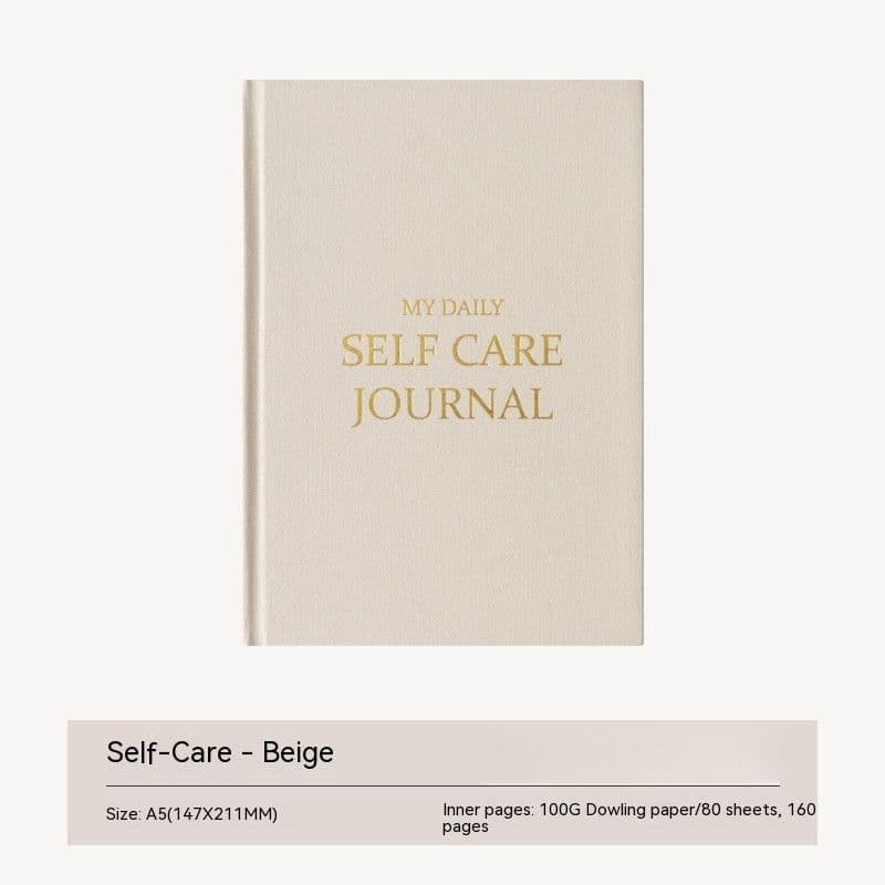 image-Thanksgiving Diary Happy Self-care Diary Boy English Version A5 Notebook Cloth Book