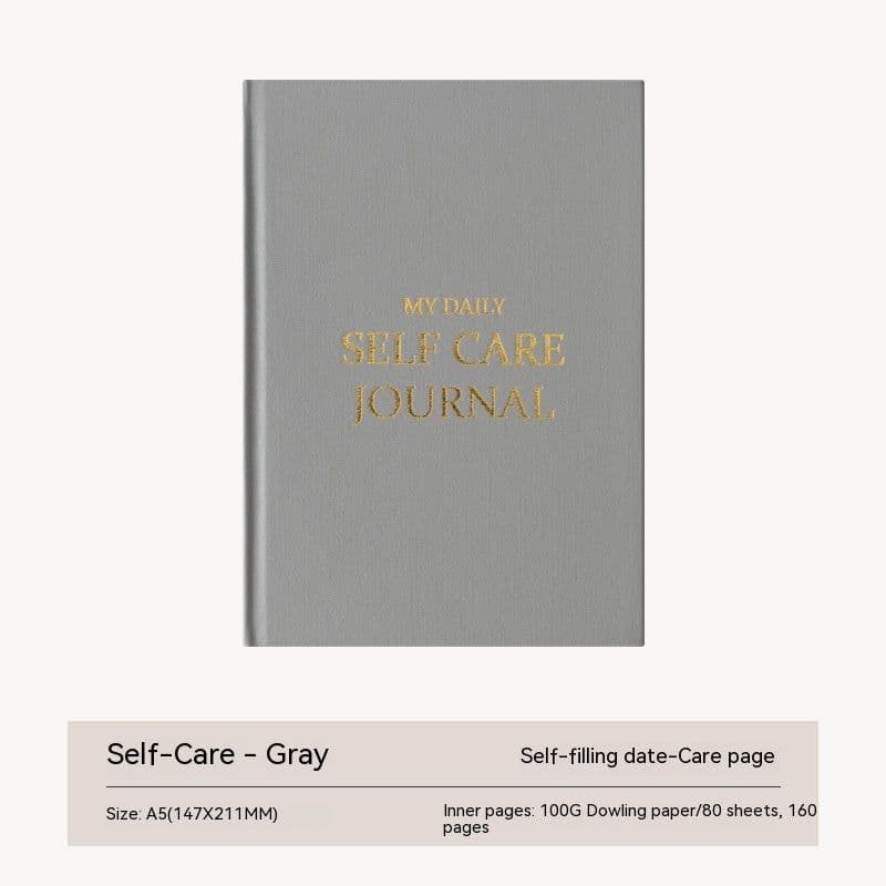 image-Thanksgiving Diary Happy Self-care Diary Boy English Version A5 Notebook Cloth Book