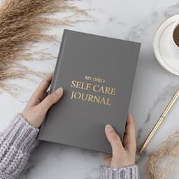 image-Thanksgiving Diary Happy Self-care Diary Boy English Version A5 Notebook Cloth Book