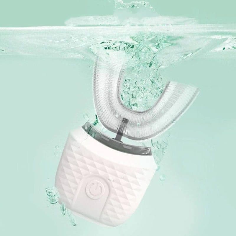 image-USB Charging U Type Tooth Beauty Instrument With Silicone In Mouth