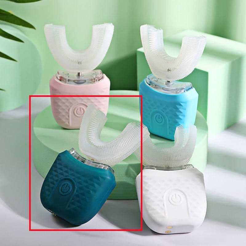 image-USB Charging U Type Tooth Beauty Instrument With Silicone In Mouth