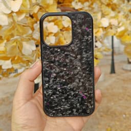 image-Gold Foil Carbon Fiber Forged Grain Phone Case