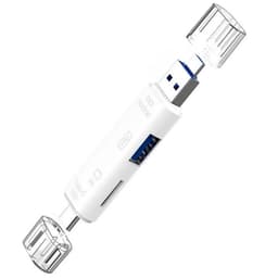 image-Type-C Micro USB To OTG Hub Adapter With TF Card Reader
