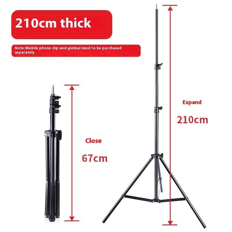 image-Mobile Live Streaming Photography Telescopic Fill Light Bracket
