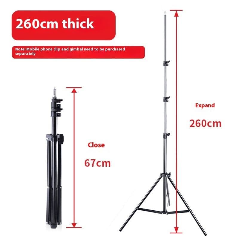 image-Mobile Live Streaming Photography Telescopic Fill Light Bracket