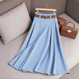 image-Women's Casual Pleated Skirt Can Be Printed