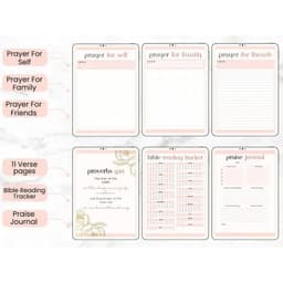 image-Prayer Diary Bible Learning And Gratitude Tracking Notebook