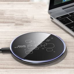 image-Wireless Charger Desktop Disc Ultra-thin Fast Charge Mobile Phone Wireless Charger