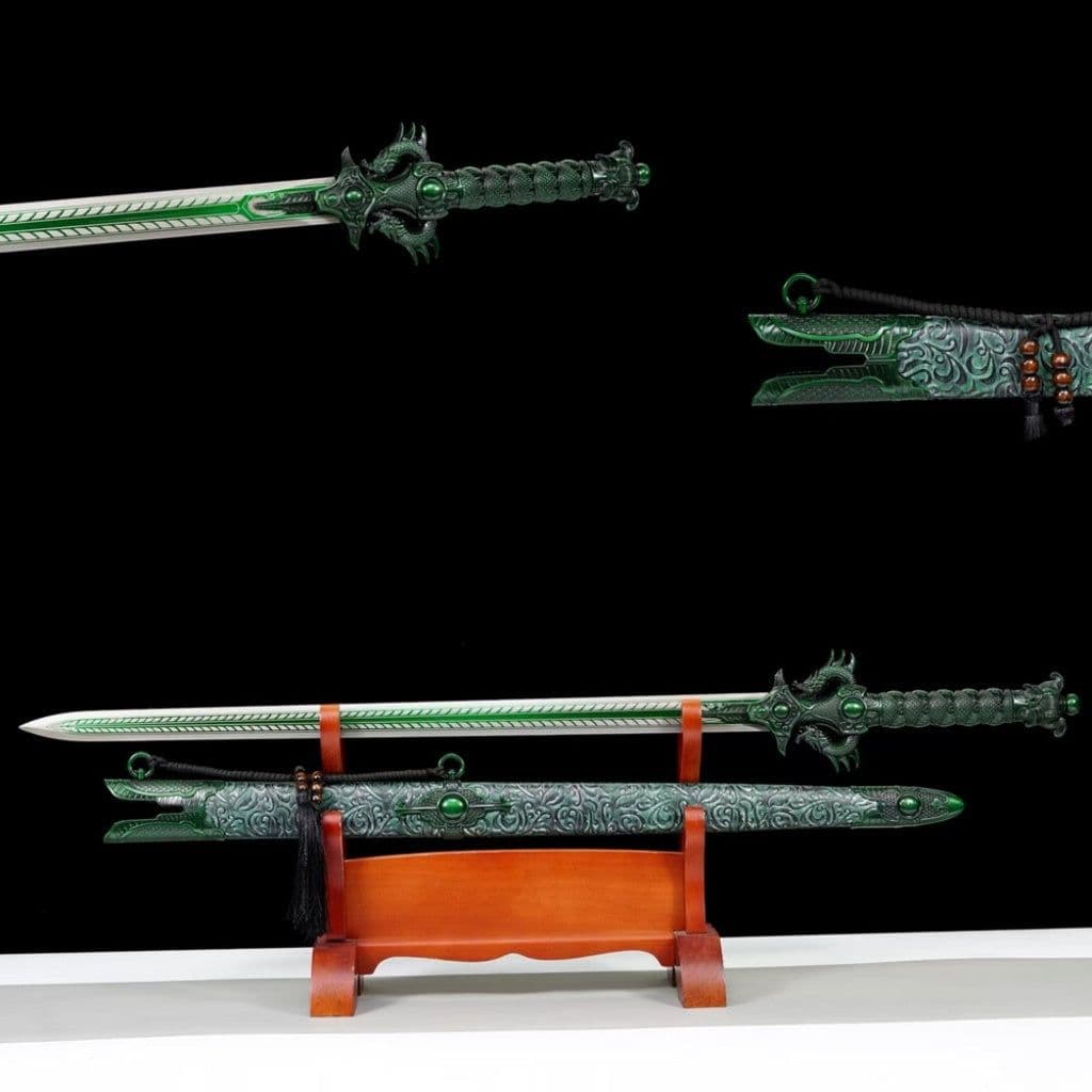 image-Integrated Tang Dynasty Swords Tang Heng Dao, Xiu Chun Dao Embroidered Spring Saber High Manganese Steel Blades, Unsharpened Cold Weapons For Self Defense