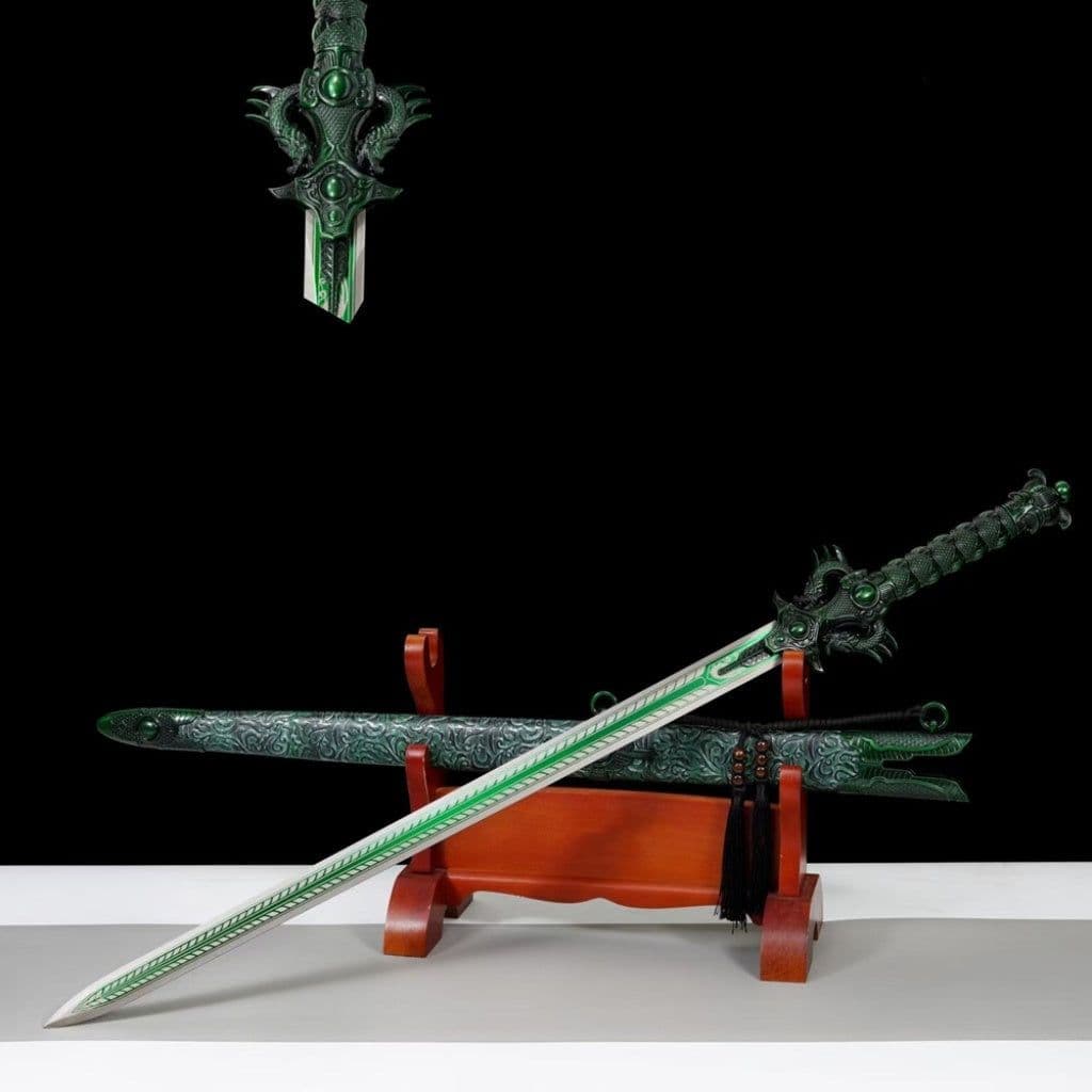 image-Integrated Tang Dynasty Swords Tang Heng Dao, Xiu Chun Dao Embroidered Spring Saber High Manganese Steel Blades, Unsharpened Cold Weapons For Self Defense