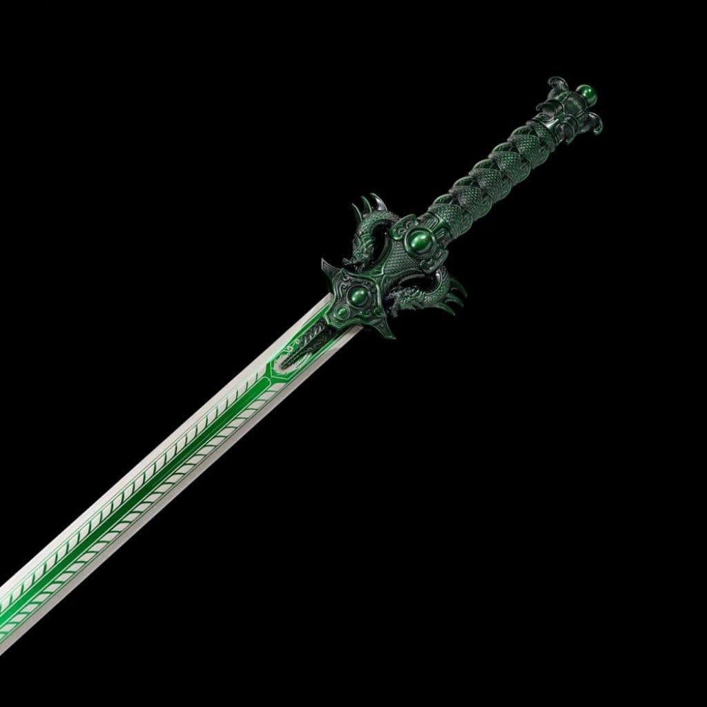 image-Integrated Tang Dynasty Swords Tang Heng Dao, Xiu Chun Dao Embroidered Spring Saber High Manganese Steel Blades, Unsharpened Cold Weapons For Self Defense