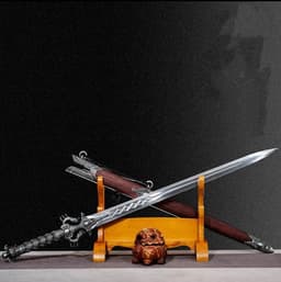 image-Lilong Sword One-piece High Manganese Steel Collectible Cold Weapon Unsharpened Not For Self-Defense