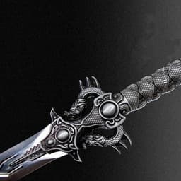 image-Lilong Sword One-piece High Manganese Steel Collectible Cold Weapon Unsharpened Not For Self-Defense