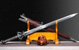 image-Lilong Sword One-piece High Manganese Steel Collectible Cold Weapon Unsharpened Not For Self-Defense