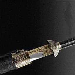 image-Tianwen Tang Heng Integral Tang Dynasty Horizontal Sword High Manganese Steel Self-Defense Cold Weapon Collection-Grade Unsharpened