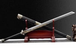 image-Tianwen Tang Heng Integral Tang Dynasty Horizontal Sword High Manganese Steel Self-Defense Cold Weapon Collection-Grade Unsharpened