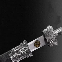 image-HanwangIntegral Sword High Manganese Steel Self-Defense Cold Weapon Collection-Grade Unsharpened