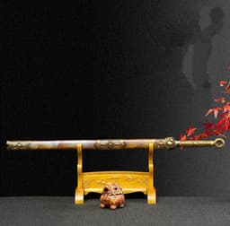 image-Jinsheng Integral Precious Sword High Manganese Steel Self-Defense Cold Weapon Collection-Grade Unsharpened