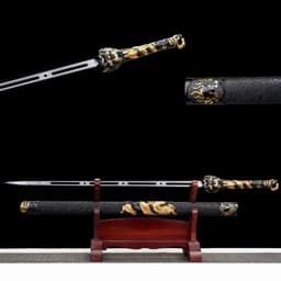 image-Handmade Integrated High Manganese Steel Swords Tang Heng Dao Xiu Chun Dao Embroidered Spring Saber For Jinyiwei, Unsharpened Cold Weapons